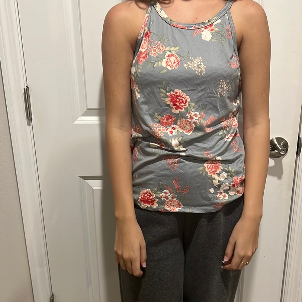 Floral Work out shirt